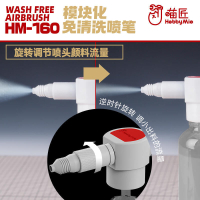 【快速出貨】喵匠免洗噴筆 模型上色彩繪紋身噴涂工具模塊化免清洗噴筆 HM-160