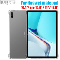 Tablet case for Huawei MatePad 10.4 Pro 10.8 11 12.6 10.95 Silicone soft shell TPU Airbag cover Transparent protection Sleeve