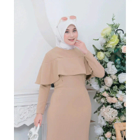 Amara Dress Gamis Wanita Kekinian Silky Knit