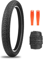 MEGHNA Bike Tire 20 x 2.35 inch Mountain Bike Tire with Lever (60-406) Foldable Tire Replacement for