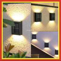 Lampu Hias Taman Tenaga Surya Matahari Dinding Solar Panel LED - Nortix