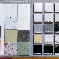 Solid Surface Top Table Meja Dapur Pengganti Granit Marmer Bandung Material Berkualitas Tinggi untuk