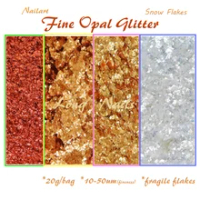 20g/Bag Ultrathin Fragile OPAL Glitter 0.27-1.7mm Flake Nano 10-50 Gold/Russet/Snow/Claret Fragment Symphony Nailart OpalGlitter