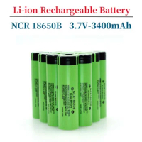 18650 3.7V Lithium Ion Rechargeable Battery for Panasonic NCR 18650B 3400mAh Flashlight Tool + charger
