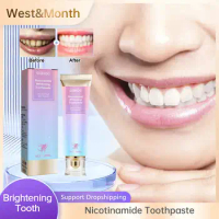 Nicotinamide Toothpaste Brightening Whitening Remove Stains Plaque Tooth Cleansing Fresh Breath Gum Protection Oral Teeth Care