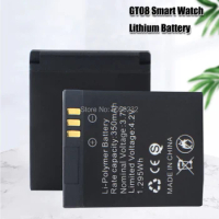 5-20PCS 3.7V 350mAh Rechargeable Li-ion polymer battery Only For GT08 Smart Watch Battery Watch Broken Cells Substitute battery