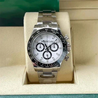 Replica Watch 40mm Luxury Men's Watch No Timing Function Automatic Mechanical Panda Sapphire Mirror Waterproof Wrist 904L Watch