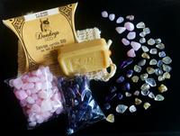 粉水晶、紫水晶、鈦金 正財 貴人 桃花 沐浴組合