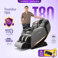 Ghế massage Toshiko T80 Base điều khiển giọng nói tiếng Việt đa chức năng công nghệ massage con lăn 