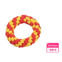 棉繩甜甜圈寵物玩具2入組(耐啃咬 牙齒清潔 磨牙玩具 潔牙 狗玩具 玩具球 棉繩玩具)