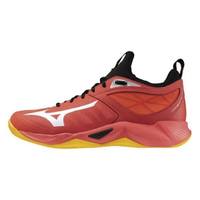 Mizuno Wave Dimension [V1GA224002] 男 排球鞋 運動 訓練 襪套式 包覆 緩震 紅黑