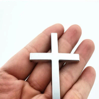 Christian Cross Sticker, Car Exterior Decorative Sticker, Universal Car Accessories for Motorcycle &