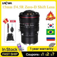 Venus Optics Laowa 15mm f/4.5R Zero-D Shift Lens for Sony E Canon RF EF Nikon Z F for Leica L Pentax K FUJIFILM GFX