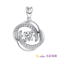 【光彩珠寶】GIA0.3克拉 日本舞動鑽石項鍊 忠於愛情IV