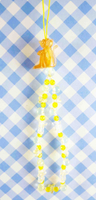【震撼精品百貨】日本精品百貨-手機吊飾/鎖圈-頑皮豹系列-提袋黃