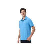 【Wildland 荒野】男銀纖維彈性抗菌POLO短袖衣-3L-5L-湛藍色-0B11608-158(POLO衫/男裝/上衣/休閒上衣)