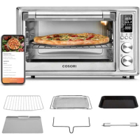 COSORI Smart 13-in-1 Air Fryer Toaster Oven Combo, Airfryer Rotisserie Sous Vide Convection Oven Countertop, Bake, Broiler