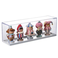 for POP Figures Display Box Eco-friendly Stackable Plastic Display Case for Desktop Display Stand