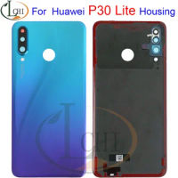 Back Glass For Huawei P30 Lite Battery Cover Rear Door Housing Case For Huawei Nova 4e Housing P30 Lite Battery Cover