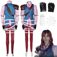 Cissnei Cosplay Women Roleplay Costume Anime Game Final Cosplay Fantasy VII Rebirth Outfits Knee Guard Set Halloween Party Suits