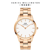 Daniel Wellington DW 手錶 Iconic Link 40mm精鋼錶-特調玫瑰金 DW00100343