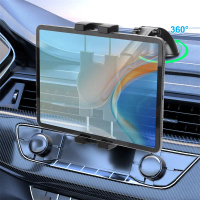 Pendirian Pelekap Pemegang Tablet Kereta, Penyedut Besar, Putaran 360, Sesuai untuk iPad Pro Mini 2 
