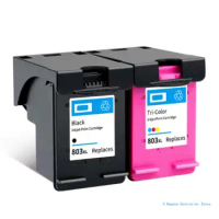 Ink Cartridges for HP803XL Ink Cartridge for HP1112 2132 1110 2130 2621 Inkjet Printer Black /Tri-Color 18ml