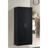 IMPORT 2 Door Wardrobe With Adjustable/Removable Shelves &amp; Hanging Rod freight Free Armoire Bedroom Furniture Home