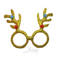 可愛聖誕麋鹿眼鏡，聖誕節/聖誕麋鹿/眼鏡/聖誕老公公，X射線【X282986】