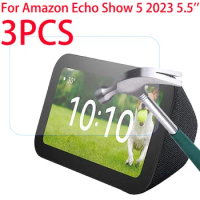 3 Pieces HD Scratch Proof Tempered Glass Screen Protector For Amazon Echo Show 5 2023 3rd 5.5 inch Tablet Protective Film
