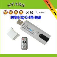 Digital Antenna USB 2.0 HDTV TV Remote Tuner Recorder&amp;Receiver for DVB-T2/DVB-T/DVB-C/FM/DAB for Laptop,Wholesale Free Shipping