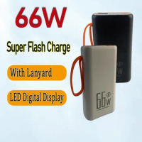 Large Capacity 10000mAh Power Bank Powerful 66W Fast Charger External Battery Portable 10000mAh Powerbank For iPhone Xiaomi