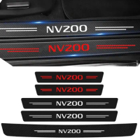Car Door Sill Scratch Protection Trim Threshold Sticker for Nissan NV200 Logo Trunk Bumper Guard Protective Door Pedal Strips