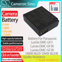 CameronSino Battery for Panasonic Lumix DMC-GF3 DMC-GF3K DMC-GF3R DMC-GF3P fits Panasonic DMW-BLE9 Digital camera Batteries