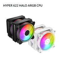 【享最高折300】Cooler Master 酷碼 HYPER 622 HALO ARGB CPU散熱器 黑色RR-D6BB-20PA-R1/白色RR-D6WW-20PA-R1