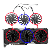 New 78MM Cooler Fan For Gigabyte Radeon RX 5500 5600 5700 XT GTX 1660 1600 Graphics Video Card Cooling T128010SU PLD08010S12HH