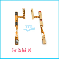 10PCS For Xiaomi Redmi 12C 10 Pro 10A 10C Power Volume Button Key Flex Cable Repair Parts