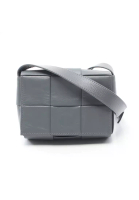BOTTEGA VENETA 二奢 Pre-loved BOTTEGA VENETA Candy Cassette mini bag Shoulder bag leather gray