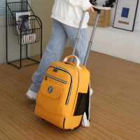 學生拉桿書包 雙肩背包 小型拉桿包 女出差旅行包 短途行李包 18寸登機 交換禮物全館免運