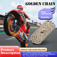 428HO 120L 120Link 428HV 428HX 428 HO HX Ring Motorcycle Transmission Golden Chain For Suzuki GT100 Norway TS GT 100 TS100E ERZ