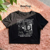 CROP TOP MATEMATICA MASTER OF PUPPETS ALBERT EINSTEIN Y2K / CROP TOP TEE / CROP TOP HITAM / CROP TOP