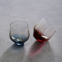 星空杯彩色威士忌酒杯水晶玻璃洋酒杯日本冰球創意個性好看的杯子