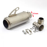 New Arrial Motorcycle Exhaust SC Muffler Pipe Stainless Steel GP-Project For Honda Cbr650r R1 R3 Mt03 R6 CBR600 Zx6r MT07 XSR900