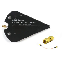 HT5 Log Periodic Antenna 1.3-10GHz Wideband Directional Antenna High Gain 6-9dBi 50Ω for VHF UHF SHF