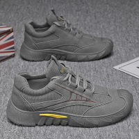 Men's Safety Shoes Winter New Breathable Work Shoes Non-Slip Wear-Resistant Sports Shoes Work Shoes 