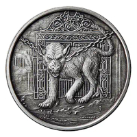 Whiskey Hellhound 1 oz silver coin