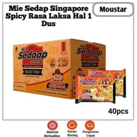 Mie Sedap Mie Instant Kuah Singapore Spicy Laksa Rasa Laksa Pedas Ala Singapura Halal 1 Dus - 40 Pc