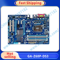 100% Tested GA-Z68P-DS3 Motherboard 32GB LGA 1155 DDR3 ATX Z68 Mainboard