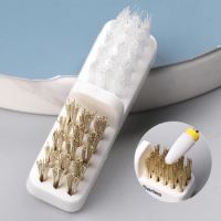 Electric Nail Drill Bit Cleaning Brush Cleaner Soft Copper Wire Drill Brush UV Gel Dental Drill Bit Clean Care Tools KES125