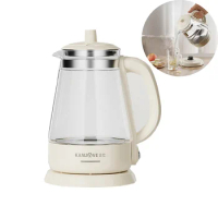 600W Electric Kettle Home High Borosilicate Glass Boiled Tea Kettle Automatic Keep Warm Coffee Kettle Automatic Power Off 1000ml